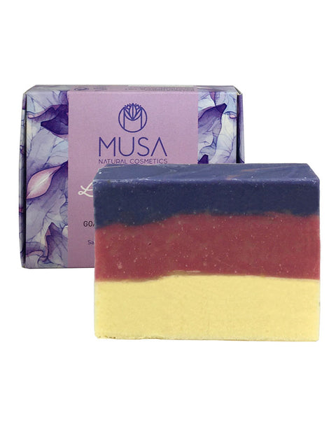 Sabonete de Leite de Cabra e Lavanda - 125 grs - Musa Natural Cosmetics