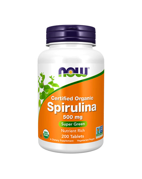 Spirulina Bio 500mg - 200 Comprimidos - Now Foods