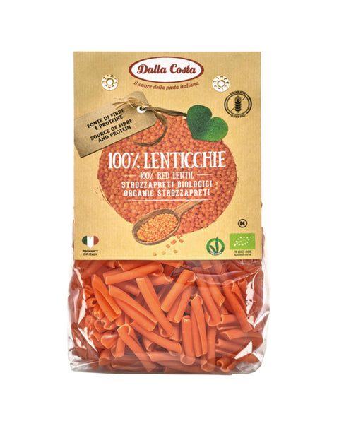 Strozzapreti de Lentilhas Vermelhas S/ Glúten Bio - 250 grs - Dalla Costa