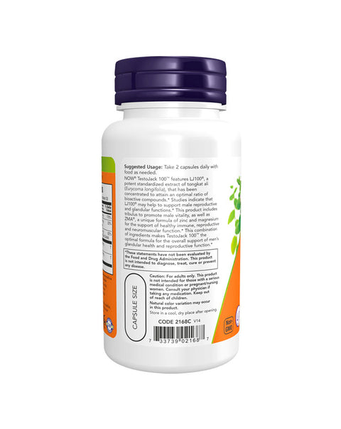 Testojack 100 - 60 Capsules - Now Foods