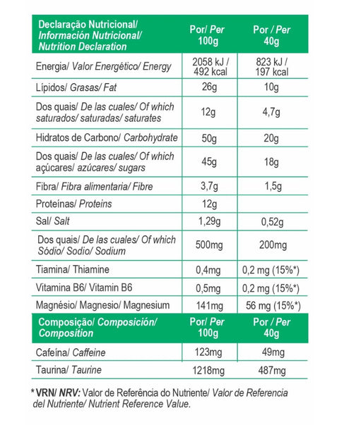 Total Energy Salt Bar Chocolate e Amendoim - Caixa 15uni x 40g - Gold Nutrition