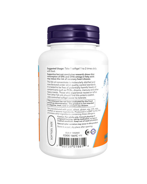 Ultra Omega 3 (500 EPA / 250 DHA) - 90 Cápsulas - Now Foods