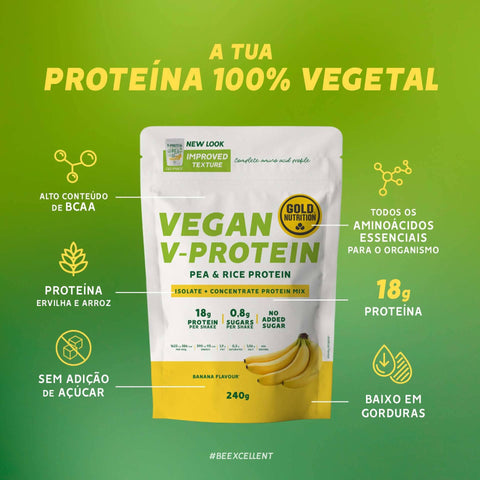 V-Protein Banana - 240 grs – Gold Nutrition