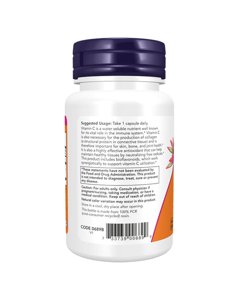 Vitamin C-1000 with Bioflavonoids - 100 Capsules - Now Foods