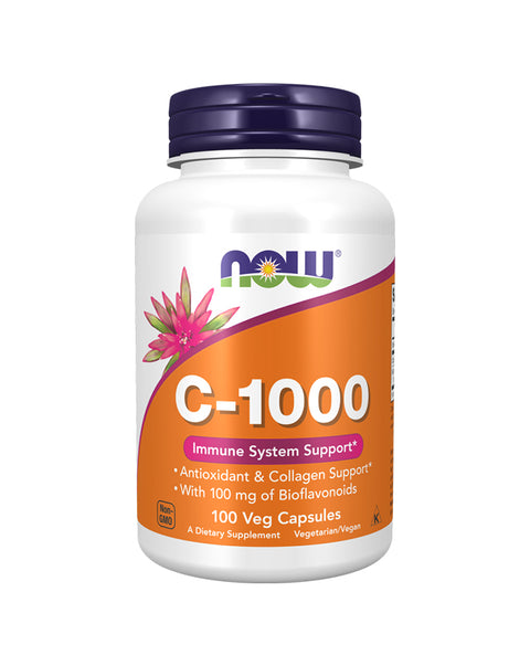 Vitamin C-1000 with Bioflavonoids - 100 Capsules - Now Foods