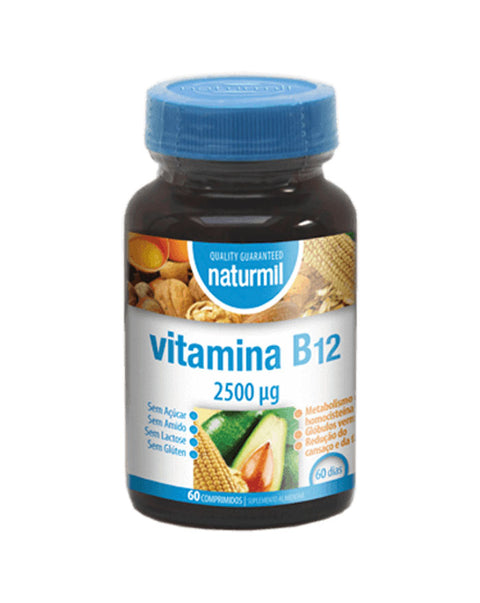 Vitamina B12 2500mcg - 60 Comprimidos - Dietmed