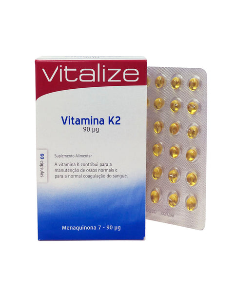 Vitamina K2 90μg - 60 Cápsulas - Vitalize