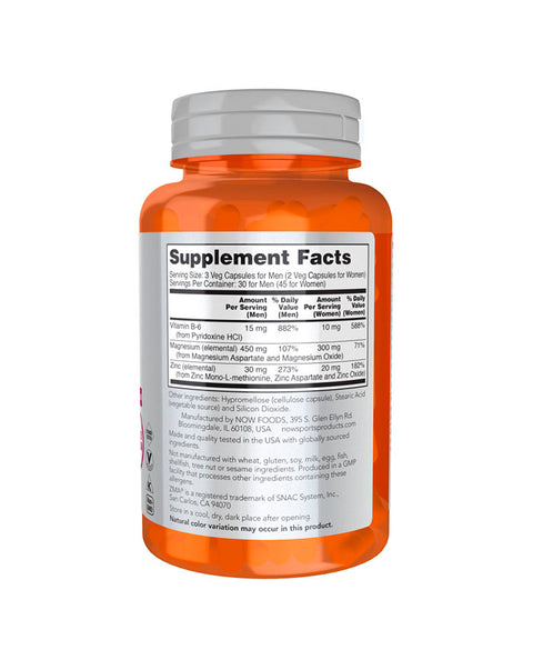 ZMA - 90 Capsules - Now Foods